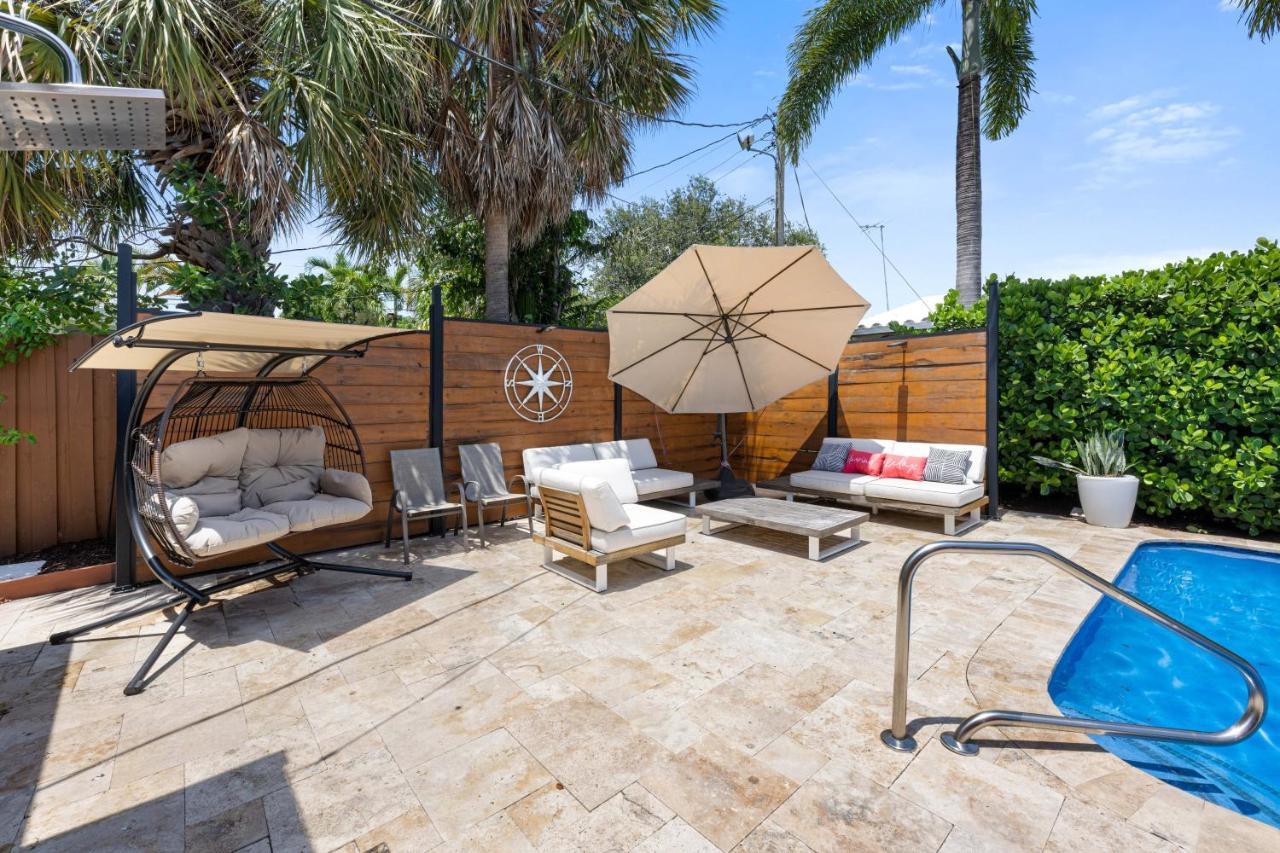 Palms Retreat! Giant Heated Pool-Hottub-Firepit-5Min2Beach-Pets-Ev Chgr Fort Lauderdale Exterior photo